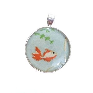Sterling Silver Goldfish Pendant
